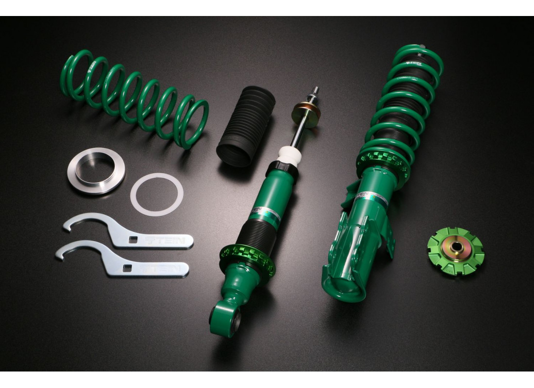 Винтовая подвеска (койловеры) Tein TOYOTA COROLLA FIELDER, COROLLA RUNX/ALLEX 9 (2000-2006) (привод: FF) (NZE121; NZE121G; ZZE122G; ZZE123; ZZE123G) серия Street Basis с регулировками высоты, GSY60-81SS2